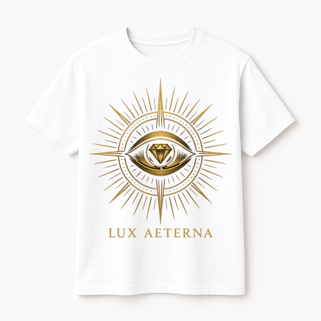 LUX AETERNA – Eternal Light Diamond Eye T-Shirt (Regular Fit)