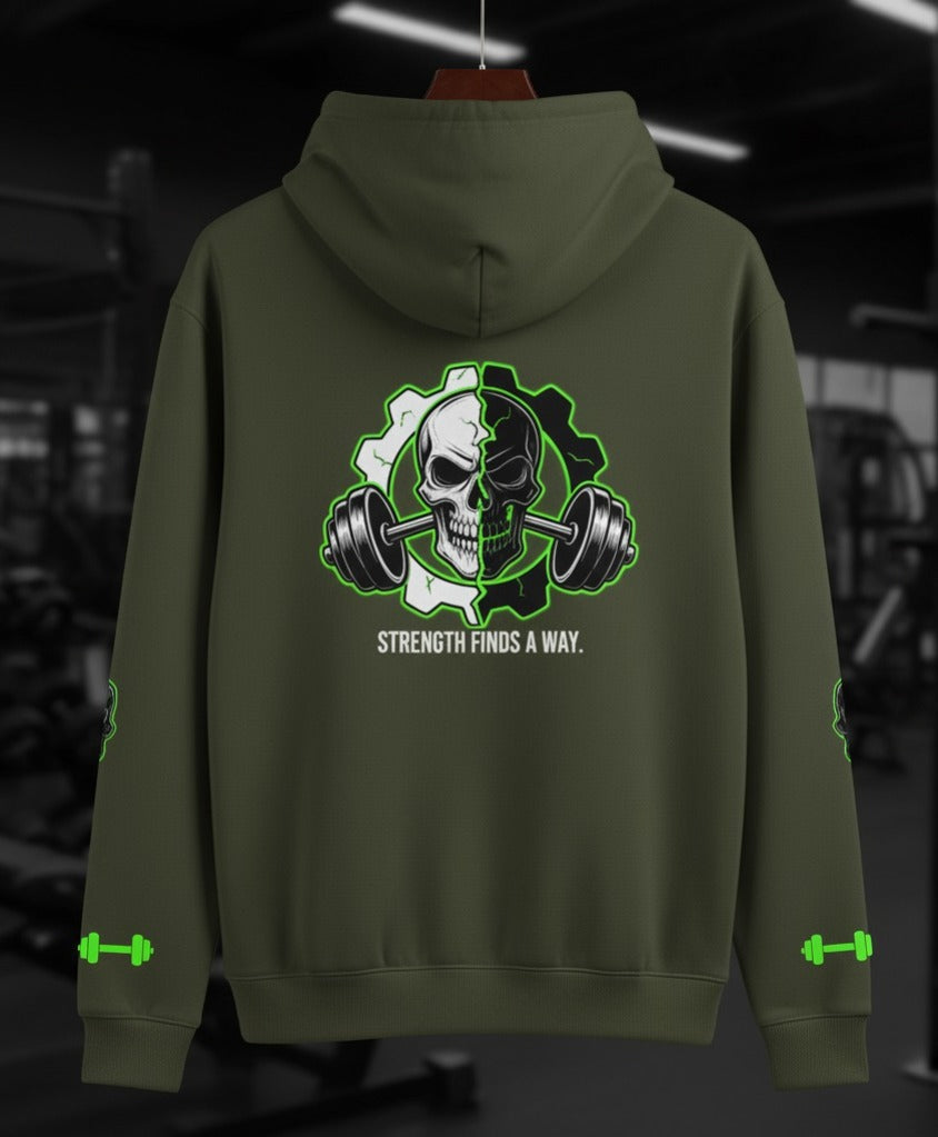 Iron Legacy Skull Hoodie – Strength Finds a Way