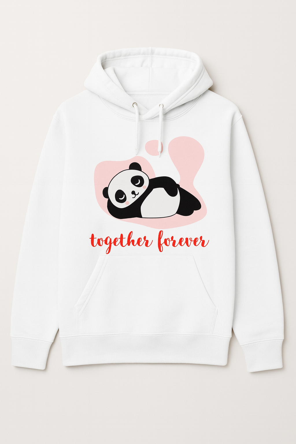 Together Forever Panda Hoodie – Cozy Couple Edition