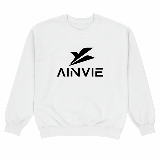 Ainvie Classic Logo Sweatshirt – Premium 350 GSM Cotton Fleece