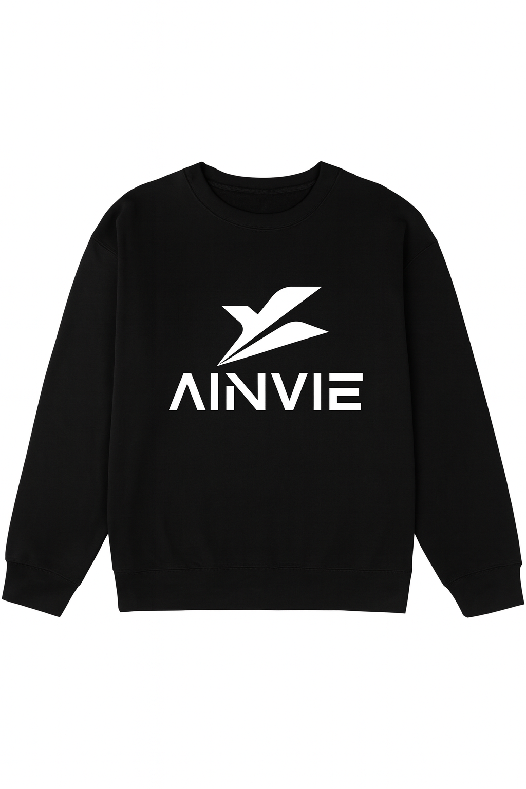 Ainvie Classic Logo Sweatshirt – Premium 350 GSM Cotton Fleece