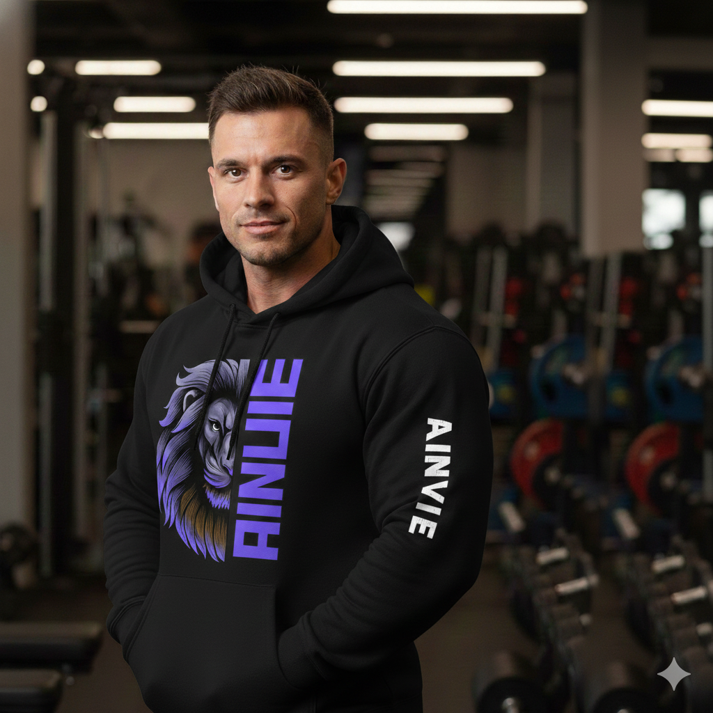 “AINVIE® Royal Beast Hoodie – Power in Silence Edition”