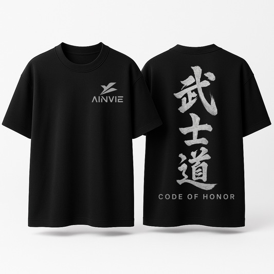 Code of Honor Bushidō Oversized T-Shirt – 220 GSM | 100% Cotton Premium Streetwear
