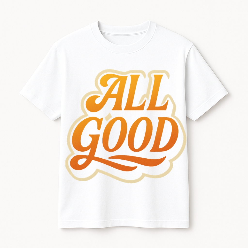 ALL GOOD Oversized/Regular T-Shirt – 220 GSM / 180 GSM | 100% Cotton Premium Streetwear