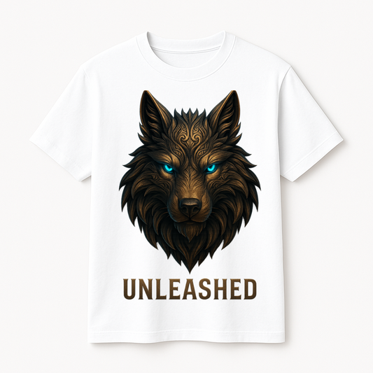Unleashed Wolf Oversized T-Shirt – Fierce Spirit | 100% Cotton, 180 GSM