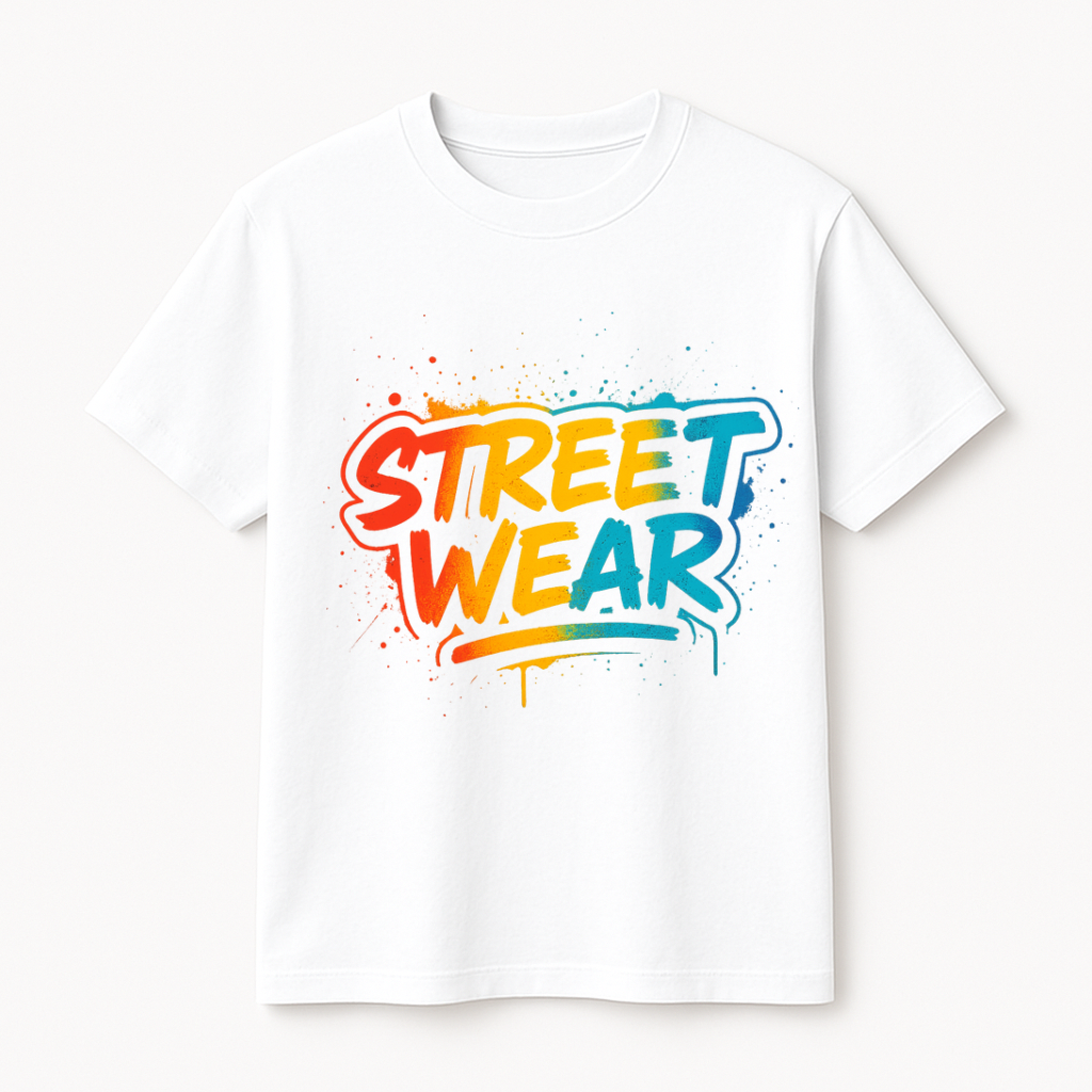 AINVIE Street Wear Graffiti T-shirt – Urban Vibe Edition (100% Cotton, 180 GSM)