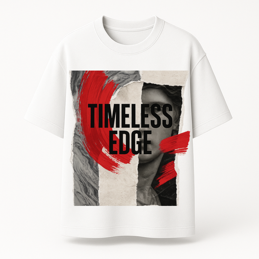 AINVIE “Timeless Edge” Oversized Premium T-Shirt – 220 GSM | 100% Cotton | Luxury Streetwear