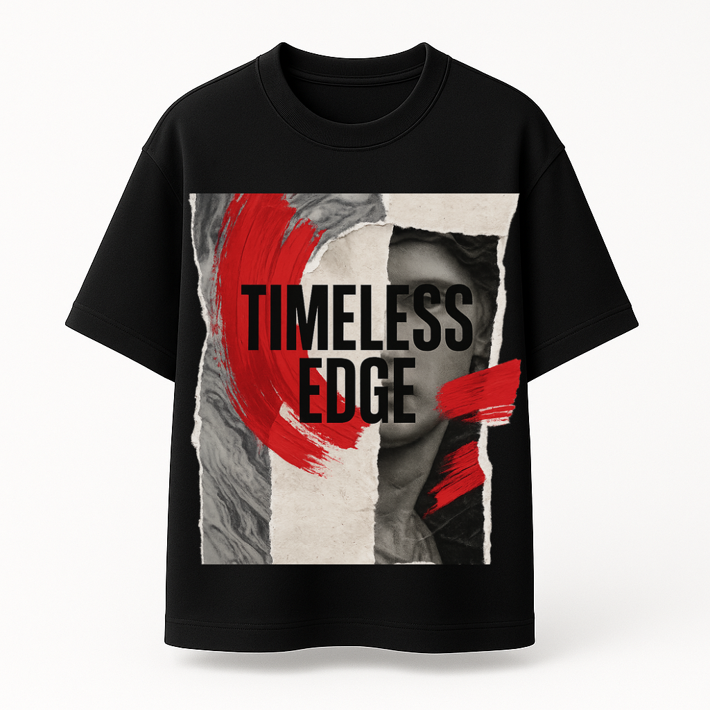 AINVIE “Timeless Edge” Oversized Premium T-Shirt – 220 GSM | 100% Cotton | Luxury Streetwear