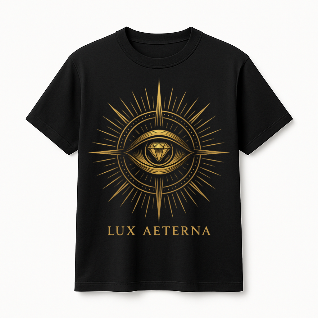 LUX AETERNA – Eternal Light Diamond Eye T-Shirt (Regular Fit)