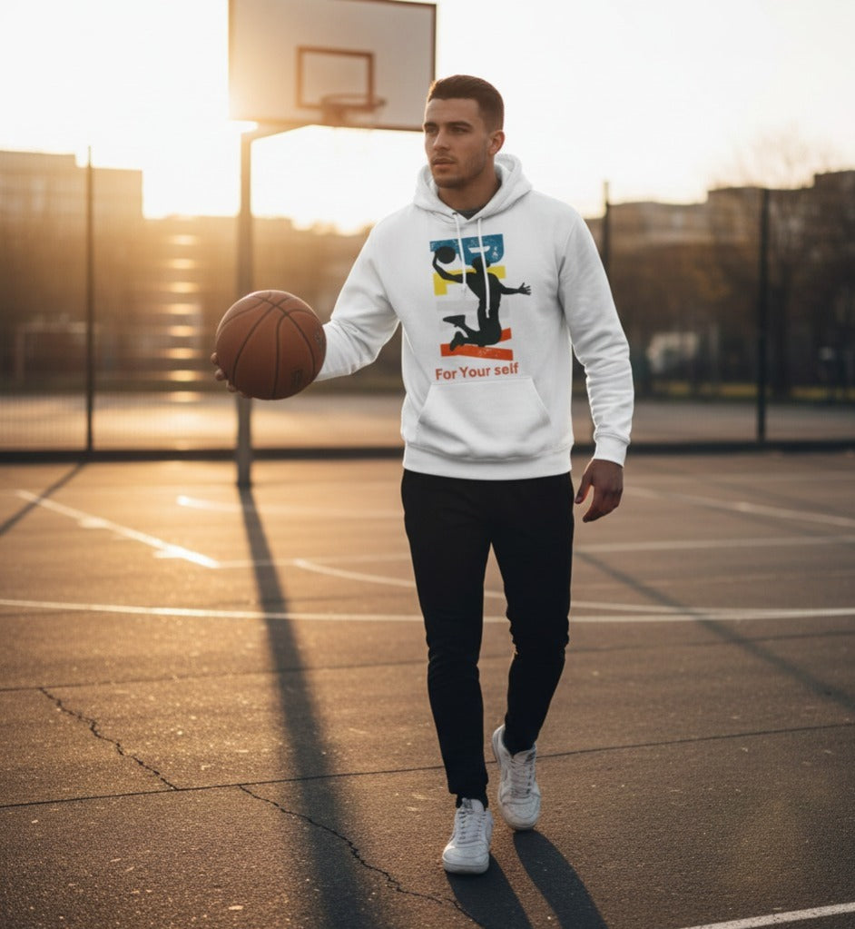 For Your Self – Retro Basketball Hoodie