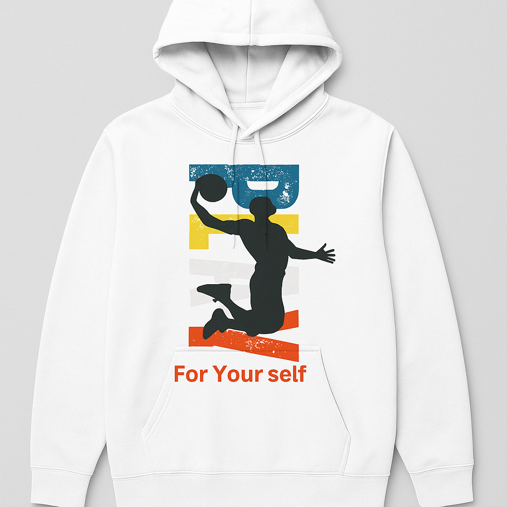 For Your Self – Retro Basketball Hoodie
